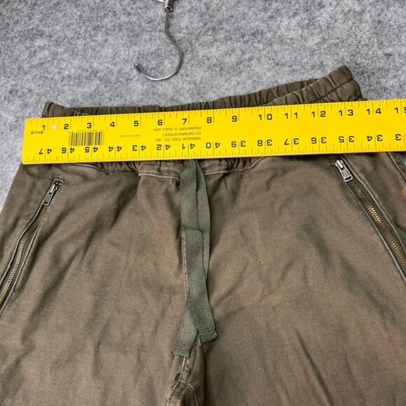 Aritzia TNA Joggers Womens 4 Green Smocked Pants Drawstrings Athleisure - Picture 9 of 16